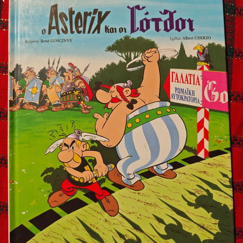 Asterix and the Goths used comic book