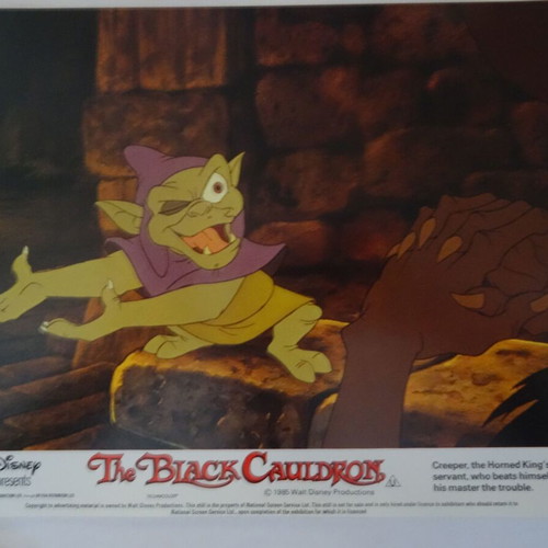 Disney The Black Cauldron authentic movie photos set of 6, like new