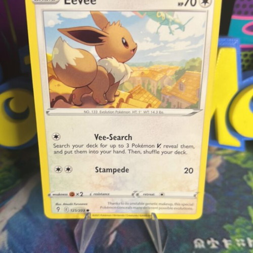 Eevee Evolving Skies Pokemon card new condition