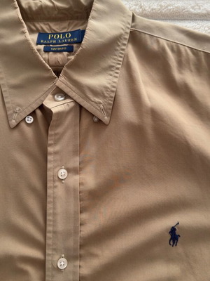 Мъжка риза Ralph Lauren Large употребявана, бежова