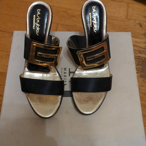 Blu Byblos sandals new, size 41, black with gold