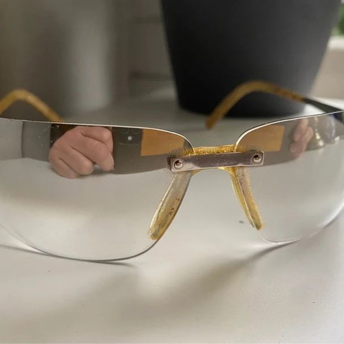 Roberto Cavalli women's vintage sunglasses used, gray and beige