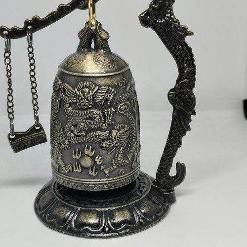 Feng Shui Chakra Dragon Bell bronze, like new