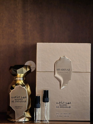 Arabiyat Prestige Mahd Al Dhahab Eau de Parfum tester 3ml new