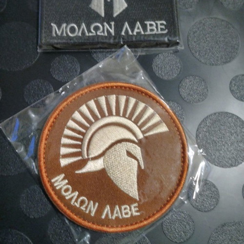 Spartan Helmet Badges 2 different designs new