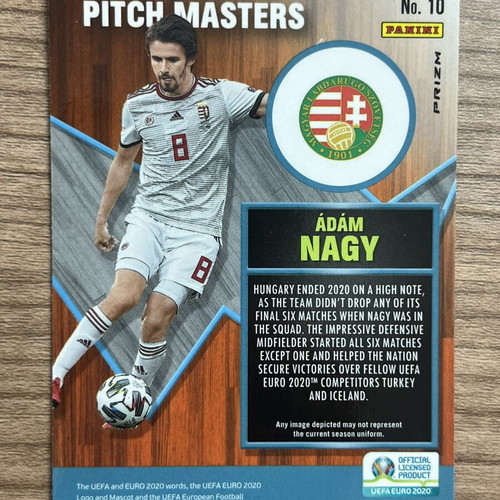 2021 Panini Mosaic UEFA Euro Soccer Adam Nagy Prizm card like new