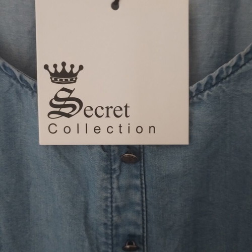 Gina Benotti Plus Size Denim Tencel Dress Secret Collection, size 52/54