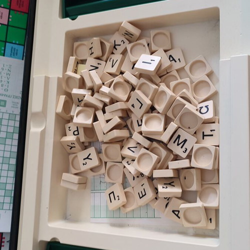 Vintage Greek Scrabble Original 1991 board game, complete