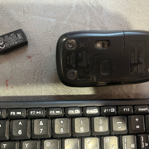 Logitech wireless keyboard and mouse set used with USB receiver