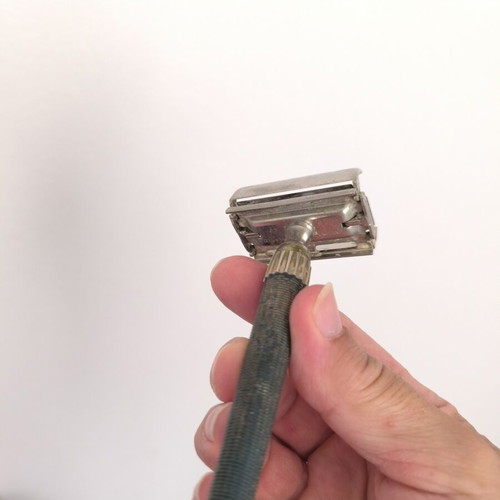 Gillette vintage shaving razor used