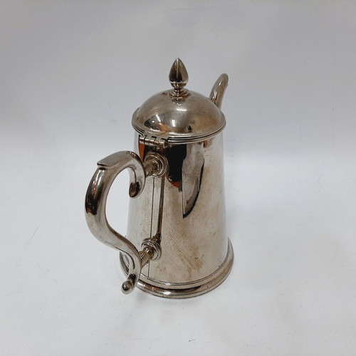 Vintage stainless steel teapot 0.75 L chrome-silver