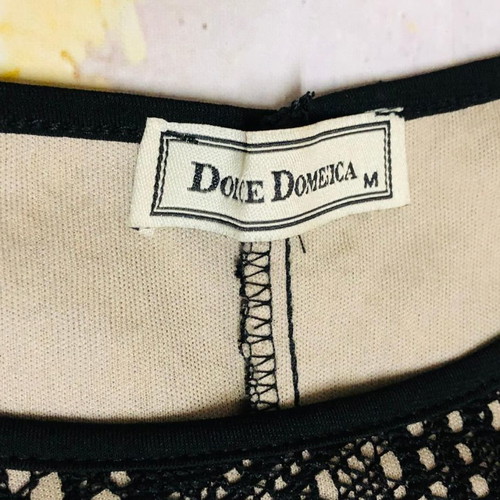 Dolce Domenica dress used, size M/L, black with Avon lipstick gift