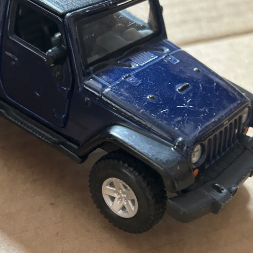Jeep collectible toy car, blue, 13cm