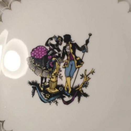 Bavaria antique collectible large decorative plate porcelain