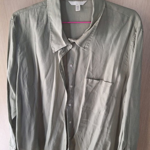 Linen shirt H&M green like new XXL