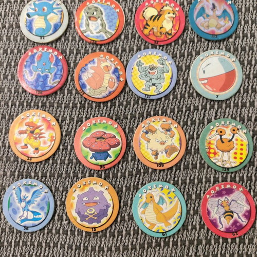 Pokemon tazos like new, old, pack of 16 pieces