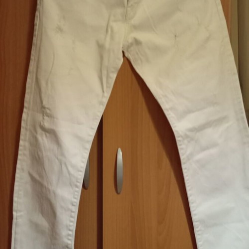 Calvin Klein Jeans white, like new men's pants S M 4XL