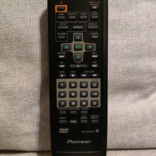 Pioneer CU-DVD050 remote control used for DVD player