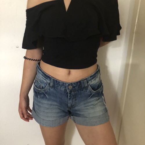 Vero Moda denim shorts used, size 38