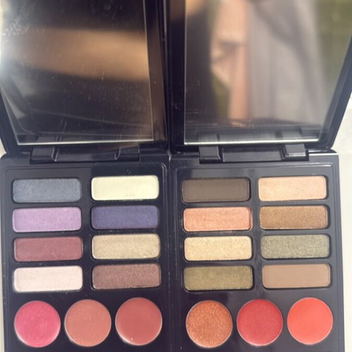 Makeup palettes with eyeshadows