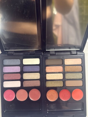 Makeup palettes with eyeshadows