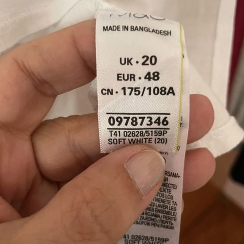 Marks & Spencer linen shirt white size 20 like new
