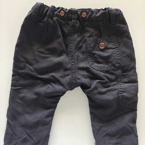 Baby pants black with buttons used for boy 3-6 months