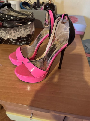GoGo Shoes high heels used, fuchsia, size 37