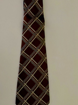 Vintage silk tie Scotty Paris like new, brown