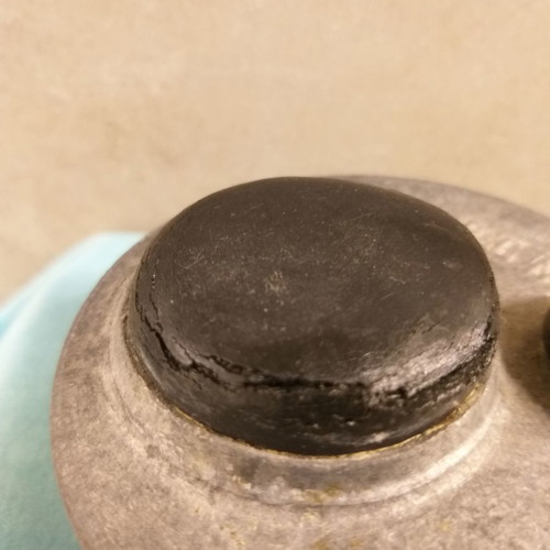 Prewar German oil can used, cast iron