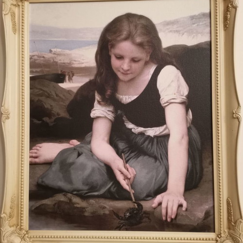 Le crabe (The Crab) William-Adolphe Bouguereau oil on canvas like new