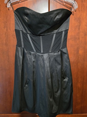 Mini dress black XS/S used, worn once