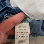Denim shorts, salopette and t-shirt set like new, 3 pieces