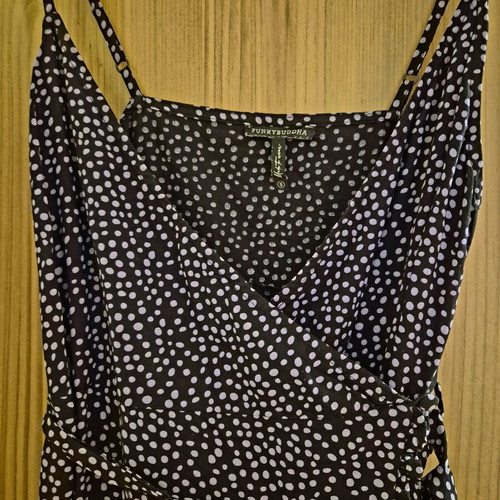 Funky Buddha purple airy summer dress like new