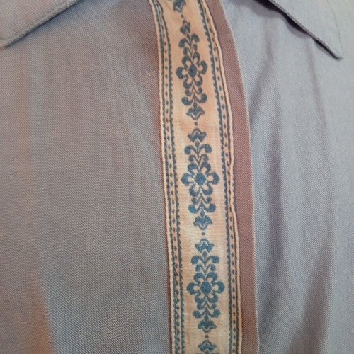 Shirts light blue with tressa embroidery Italian XL like new