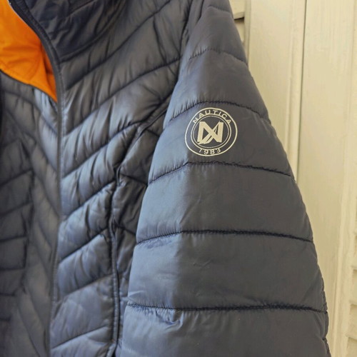Nautica women's jacket like new, reversible blue and orange