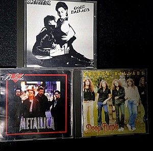 Deep Purple Scorpions Metallica Ballads cds