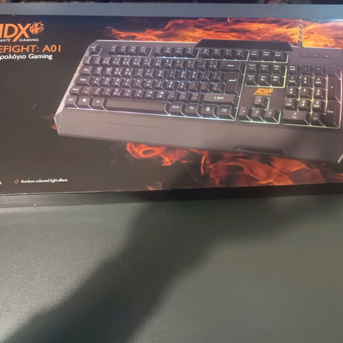 Gaming RGB Keyboard ADX Firefight A01 like new