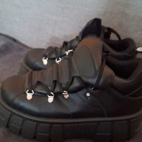 Platform shoes size 41 like new, black boots