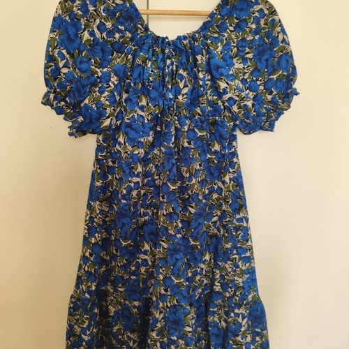 Floral dress blue electric size XXXL used