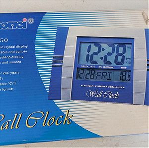 Ψηφιακό ρολόι τοίχου Chaorre CW8050 με ώρα, ημερομηνία και θερμοκρασία