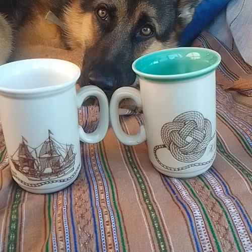 Vintage Churchill stoneware mug set like new