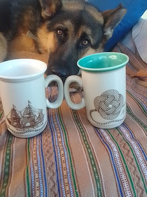 Vintage Churchill stoneware mug set like new