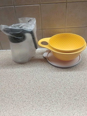 Mini Crystal jug and mini bowl 600ml Tupperware new set