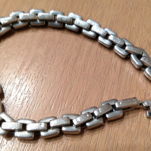 Men's chain bracelet stainless steel 20.5 cm like new