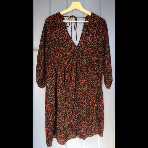Short wide floral dress H&M like new