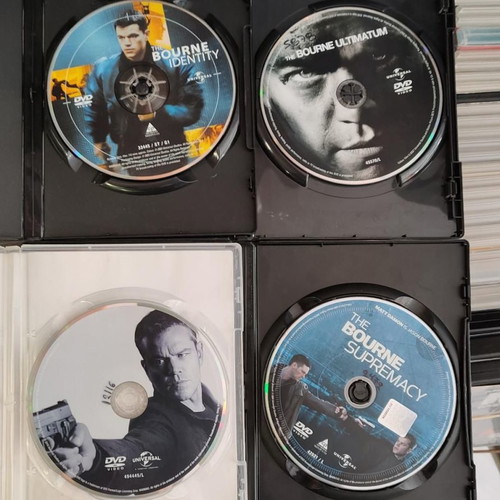 The Bourne Identity DVD used, 4 action and adventure movies
