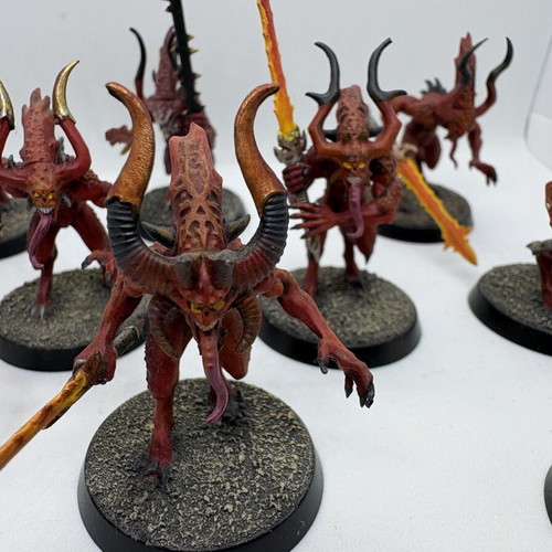 Warhammer Daemons of Khorne Bloodletters Squad like new