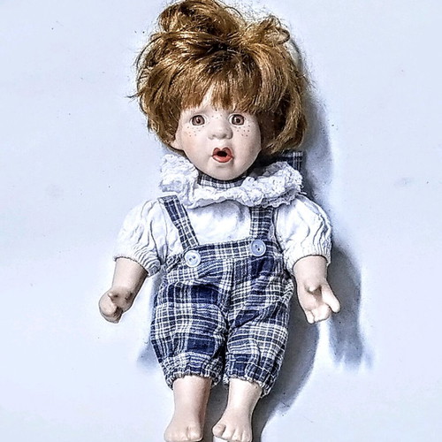 Porcelain doll boy vintage used