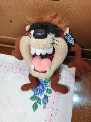 Taz Devil Warner Bros Original 1990s Plush Doll New 23cm
